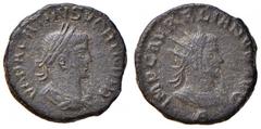 Roman Empire coins ROMANE IMPERIALI - Vaballato e Aureliano - Antoniniano - Busto di Vaballato laureato e drappeggiato a d. /R Busto di Aureliano radiato e corazzato a d. C. 1 (MI g. 4,21) bel BB