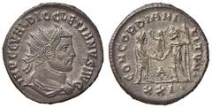 Roman Empire coins ROMANE IMPERIALI - Diocleziano (284-305) - Antoniniano - Busto radiato e corazzato a d. /R Diocleziano stante a d. riceve una Vittoria da Giove C. 33 (MI g. 3,98) BB-SPL