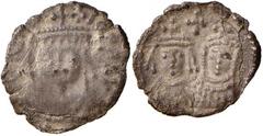 Byzantine coins BIZANTINE - Eraclio, Eraclio Costantino e Martina (610-641) - Quarto di siliqua (Cartagine) - Busto coronato e corazzato /R Busti di Eraclio e Martina; tra di loro, una croce Ratto 146