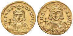 Byzantine coins BIZANTINE - Leone III e Costantino V (720-741) - Solido - Busto di Leone di fronte /R Busto di Costantino di fronte Ratto 1734/1735; Sear 1504 NC (AU g. 4,44) BB+
