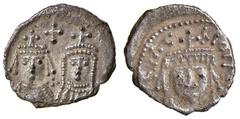 Byzantine coins BIZANTINE - Eraclio, Eraclio Costantino e Martina (610-641) - Quarto di siliqua (Cartagine) - Busto coronato e corazzato /R Busti di Eraclio e Martina; tra di loro, una croce Ratto 146