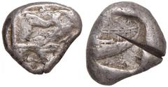 Greek coins GRECHE - LYCIA - Phaselis - Statere - Prua di nave a d. /R Poppa di nave a d. entro quadripartito incuso Sear 5329 (AG g. 11,16) Tacca al R/ MB/qBB