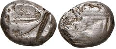 Greek coins GRECHE - LYCIA - Phaselis - Statere - Prua di nave a d. /R Poppa di nave a d. Sear 5333 (AG g. 10,9) Tacca al D/ MB/qBB.