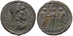 Roman provincial coins ROMANE PROVINCIALI - Settimio Severo (193-211) - Medaglione coloniale (Ionia - Efeso) - Busto laureato, corazzato e drappeggiato a d. /R Statua di Diana Ephesia, tra Settimio Se