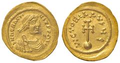 Byzantine coins BIZANTINE - Eraclio (610-641) - Semisse - Busto diademato a d. /R Croce su globo Ratto 1285; Sear 785 (AU g. 2,24) SPL-FDC.