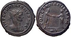 Roman Empire coins ROMANE IMPERIALI - Aureliano (270-275) - Antoniniano - Busto radiato e corazzato a d. /R Aureliano e Severina affrontati si danno la mano, in esergo * T C. 60 (MI g. 3,64) BB+