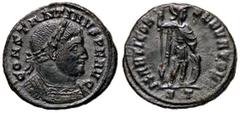 Roman Empire coins ROMANE IMPERIALI - Costantino I (306-337) - Follis ridotto (Ticinum) - Busto laureato e corazzato a d. /R Marte stante a d. con lancia e scudo C. 333 NC (MI g. 4,57) SPL