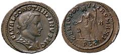 Roman Empire coins ROMANE IMPERIALI - Costantino I (306-337) - Follis (Londinium) - Busto laureato e corazzato a d. /R Il Genio stante a s. con patera e cornucopia; ai suoi piedi, altare a forma di ca
