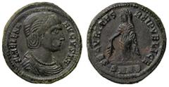 Roman Empire coins ROMANE IMPERIALI - Elena (madre di Costantino I) - AE 3 (Nicomedia) - Busto diademato e drappeggiato a d. /R La Sicurezza stante a s. con un ramo nella d. e alza il vestito con la s