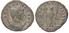 Roman Empire coins ROMANE IMPERIALI - Severina (moglie di Aureliano) - Antoniniano - Busto diademato a d. su crescente /R La Concordia stante a s. con due insegne militari C. 8 (MI g. 3,24) BB+.