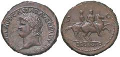 Roman Empire coins ROMANE IMPERIALI - Nerone (54-68) - Sesterzio - Testa laureata a s. /R Nerone con lancia su cavallo al galoppo a d. seguito da un soldato con uno stendardo C. 84 (AE g. 26,03) Ritoc