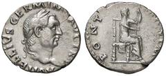 Roman Empire coins ROMANE IMPERIALI - Vitellio (69) - Denario - Testa laureata a d. /R Vesta velata seduta a d. con patera e scettro C. 72; RIC R20 (AG g. 2,65) BB+.