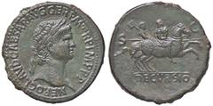 Roman Empire coins ROMANE IMPERIALI - Nerone (54-68) - Sesterzio - Testa laureata a d. /R Nerone con lancia su cavallo al galoppo a d. seguito da un soldato con uno stendardo C. 83; RIC 167 (AE g. 23,