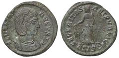 Roman Empire coins ROMANE IMPERIALI - Elena (madre di Costantino I) - AE 3 (Siscia) - Busto diademato e drappeggiato a d. /R La Sicurezza stante a s. con un ramo nella d. e alza il vestito con la s. C
