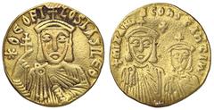 Byzantine coins BIZANTINE - Teofilo (829-832) - Solido (Costantinopoli) - Busto di fronte /R Busti di Michele II e Costantino Ratto 1834; Sear 1653 R (AU g. 4,16) Appiccagnolo rimosso Appiccagnolo rim