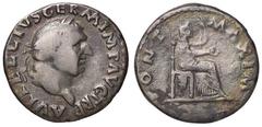 Roman Empire coins ROMANE IMPERIALI - Vitellio (69) - Denario - Testa laureata a d. /R Vesta velata seduta a d. con patera e scettro C. 72; RIC R20 (AG g. 2,75) meglio di MB.