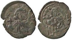 Byzantine coins BIZANTINE - Leone III e Costantino V (720-741) - Follis (Siracusa) - Busto di Leo di fronte con globo crucigero /R Busto di Costantino di fronte con globo crucigero Spahr 318; Sear 153