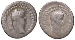 Roman Empire coins ROMANE IMPERIALI - Claudio e Nerone - Denario - Testa laureata di Claudio a d. /R Testa laureata di Nerone a d. C. 5 (40 Fr.) (AG g. 3,25) meglio di MB.