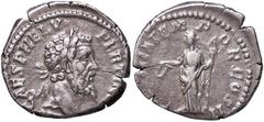 Roman Empire coins ROMANE IMPERIALI - Pertinace (193) - Denario - Testa laureata a d. /R La Letizia stante a s. con corona e scettro C. 20 (50 Fr.); RIC 4 (AG g. 3,25) BB/qBB.