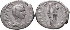 Roman Empire coins ROMANE IMPERIALI - Didia Clara (figlia di Didio Giuliano) - Denario - Busto drappeggiato a d. /R L'Allegria stante a s. con palma e cornucopia C. 3 (300 Fr.); RIC 10 (AG g. 3,09) qB