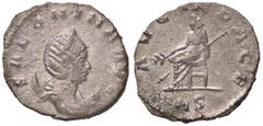 Roman Empire coins ROMANE IMPERIALI - Salonina (moglie di Gallieno) - Antoniniano - Busto diademato a d. su crescente /R Salonina seduta a s. con ramo e scettro C. 17 (MI g. 3,08) bel BB.