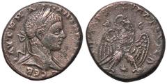 Roman provincial coins ROMANE PROVINCIALI - Elagabalo (218-222) - Tetradracma (Antiochia) - Testa laureata a d. /R Aquila stante con testa a s. e corona nel becco; fra le zampe, stella Sear 3096 (AG g
