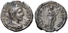 Roman Empire coins ROMANE IMPERIALI - Elagabalo (218-222) - Denario RIC 139 (AG g. 3,08) BB/qSPL.