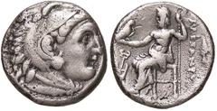 Greek coins GRECHE - RE DI MACEDONIA - Alessandro III (336-323 a.C.) - Dracma Sear 6731 var. (AG g. 3,97) Porosità Porosità BB