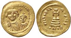 Byzantine coins BIZANTINE - Eraclio e Eraclio Costantino (613-638) - Solido Ratto 1364/1365; Sear 738 (AU g. 4,5) BB+