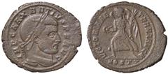 Roman Empire coins ROMANE IMPERIALI - Massenzio (306-312) - Follis (Ostia) - Testa laureata a d. /R La Vittoria di corsa a s. con corona e palma C. 112 (MI g. 6,86) BB
