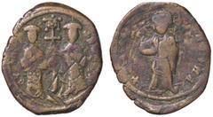 Byzantine coins BIZANTINE - Costantino X e Eudoxia (1059-1067) - Follis Ratto 2021; Sear 1853 (AE g. 8,32) meglio di MB