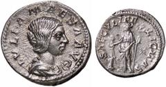 Roman Empire coins ROMANE IMPERIALI - Giulia Maesa (ava di Elagabalo) - Denario C. 45; RIC 271 (AG g. 3,02) qBB