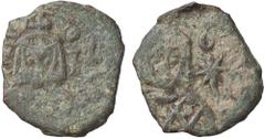 Byzantine coins BIZANTINE - Costantino V e Leone IV (751-775) - Follis (AE g. 2,92) meglio di MB