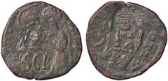 Byzantine coins BIZANTINE - Eraclio e Eraclio Costantino (613-638) - Follis (AE g. 13,9) qBB