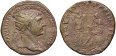 Roman Empire coins ROMANE IMPERIALI - Traiano (98-117) - Dupondio C. 533 (AE g. 11,59) qBB