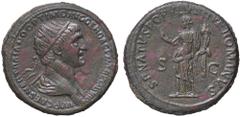 Roman Empire coins ROMANE IMPERIALI - Traiano (98-117) - Dupondio C. 353; RIC 674 (AE g. 13,34) Ritocchi BB+