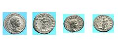Eliogabalo (218-222 d.C.) - Piccola collezione comprendente tre Antoniniani e tre Denari Sono presenti: Antoniniani R.I.C. IV-2 (33/72), (38/152) e (38/1554) e Denari R.I.C. IV-2 (42/42), (35/72) e (3