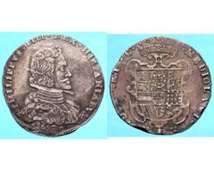Filippo IV di Spagna (1621-1665) - Filippo 1657 Zecca: Milano - Fronte: busto paludato e corazzato di Filippo IV a destra - Retro: stemma di Spagna coronato e caricato dello stemma di Milano - gr. 27,