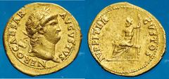 Monete Romane Imperiali Nerone (54-68 d.C.) - Aureo databile agli anni 64-65 d.C. Esemplare di grande freschezza
