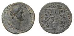 Session 1: Monete Romane Imperiali Domiziano (81-96 d.C.) Asse databile al 88 d.C. - Zecca: Roma - Diritto: testa laureata dell'imperatore a destra - Rovescio: Domiziano stante a sinistra sacrifica su