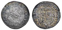 Monete di Zecche Italiane Ducato di Milano Filippo II di Spagna (1556-1598) - Scudo o Ducatone 1582 - Zecca: Milano - Diritto: busto corazzato con gorgiera di Filippo II a destra - Rovescio: stemma di