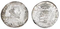 Monete di Zecche Italiane - Ducato di Milano Filippo II di Spagna (1598-1621) - 100 Soldi o Filippo 1605 - Diritto: busto paludato e corazzato di Filippo III a destra con il collare alla spagnola - Ro
