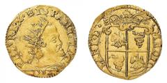 Italian Mints Monete di Zecche Italiane-Ducato di Milano Filippo II di Spagna (1556-1598) - Doppia 1582 - Zecca: Milano - Diritto: busto radiato, paludato e corazzato di Filippo II a destra - Rovescio