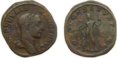 Roman coins ROMA Imperio - Severo Alejandro (222-235 dC). Sestercio. a/ IMP SEV ALEXANDER AVG. r/IOVI CONSERVATORI - S C (RIC 558; Sear 7966). 26,1 g. 90
