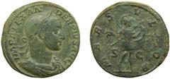 Roman coins ROMA Imperio - Severo Alejandro (222-235 dC). Sestercio. a/ IMP ALEXANDER PIVS AVG. r/ MARS VLTOR - S C (RIC 635d; Sear 7979). 24,0 g. 75