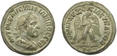 Roman and Barbarian Kingdoms ROMAN EMPIRE - Filipo I (244-249). Antioquia (Seleucis y Pieria, Siria). Tetradracma. 13,3 g. VE. a/ AVTOK K M IOYΛI ΦIΛIΠΠOC CEB. r/ ΔHMAPX EΞ OYCIAC YΠATO. Águila encima