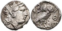 Münzen Antike Attika Athen Griechen. Tetradrachme, 338-329 BC. 16,20g BMC 158
