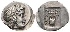 Münzen der Antike Lykische Liga Griechen - Lykien. Drachme, 168-81 BC. Kopf des Apollon / Kithara in quadratum incusum - 18mm 2,74g BMC 3 stfr