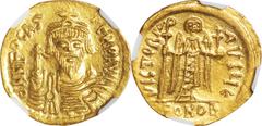 Ancient Coins Ancient Coins. NGC MS Strike : 5/5 Surface : 3/5. AU. Solidus. Gold. Byzantine Empire Phocas Gold Solidu
