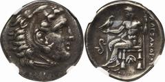 Ancient Coins Ancient Coins. NGC Ch VF Strike:5/5 Surface:2/5. Silver. Drachm. Ancient Greece Kingdom of Macedon Alexander III Silver Drachm BC336～323. VF